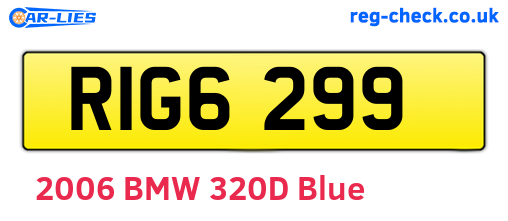 RIG6299 are the vehicle registration plates.