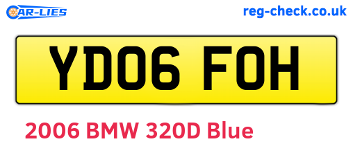 YD06FOH are the vehicle registration plates.