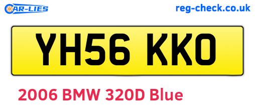 YH56KKO are the vehicle registration plates.