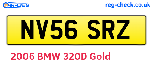 NV56SRZ are the vehicle registration plates.