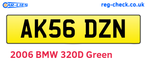 AK56DZN are the vehicle registration plates.