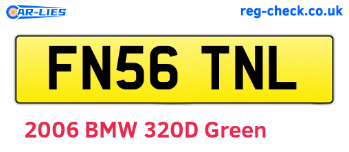 FN56TNL are the vehicle registration plates.