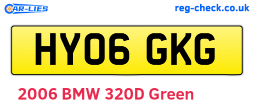 HY06GKG are the vehicle registration plates.