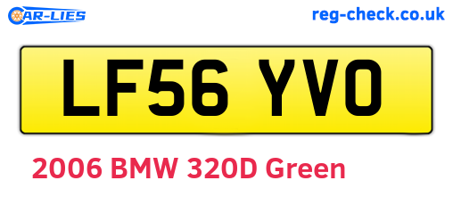 LF56YVO are the vehicle registration plates.