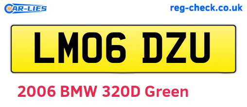 LM06DZU are the vehicle registration plates.