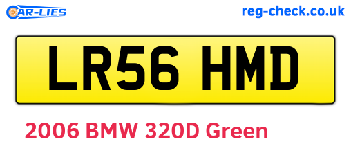 LR56HMD are the vehicle registration plates.