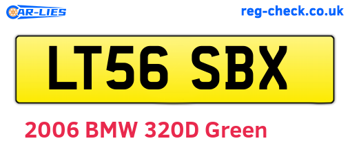 LT56SBX are the vehicle registration plates.