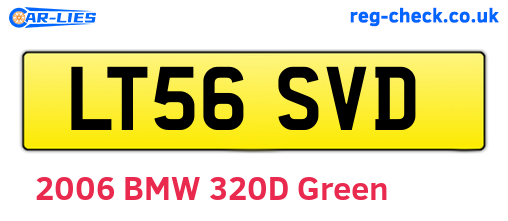 LT56SVD are the vehicle registration plates.