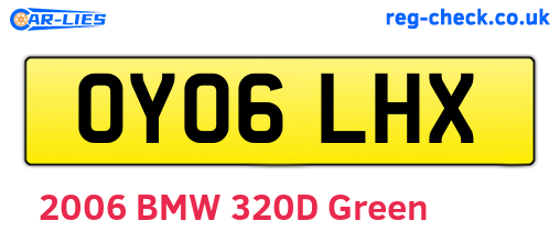 OY06LHX are the vehicle registration plates.