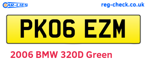 PK06EZM are the vehicle registration plates.