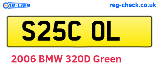 S25COL are the vehicle registration plates.