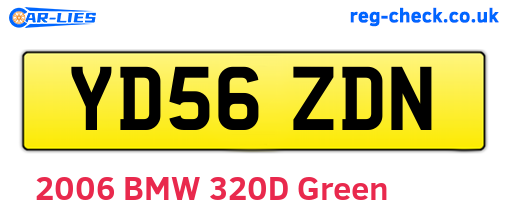 YD56ZDN are the vehicle registration plates.