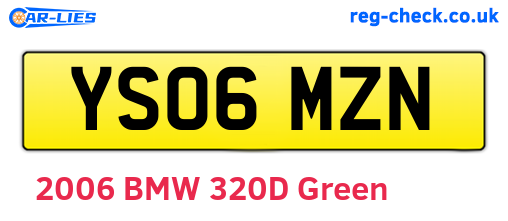 YS06MZN are the vehicle registration plates.