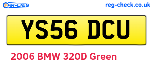 YS56DCU are the vehicle registration plates.