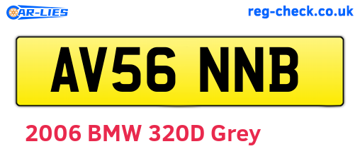 AV56NNB are the vehicle registration plates.