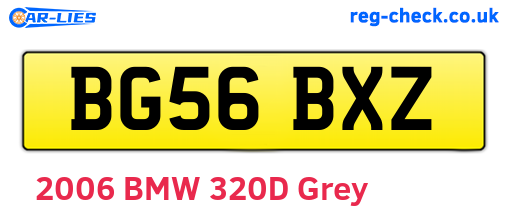 BG56BXZ are the vehicle registration plates.