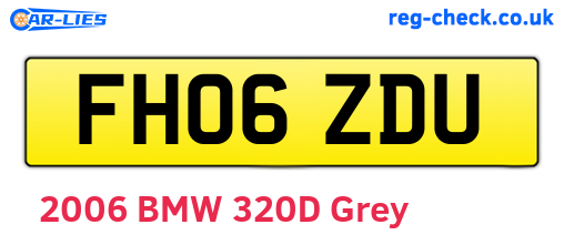 FH06ZDU are the vehicle registration plates.