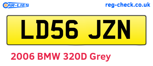 LD56JZN are the vehicle registration plates.