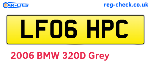 LF06HPC are the vehicle registration plates.