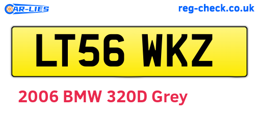 LT56WKZ are the vehicle registration plates.