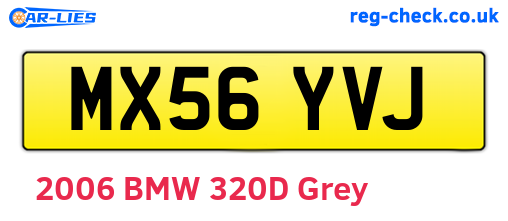 MX56YVJ are the vehicle registration plates.
