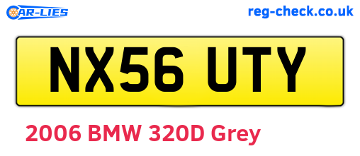 NX56UTY are the vehicle registration plates.