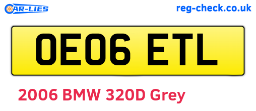 OE06ETL are the vehicle registration plates.