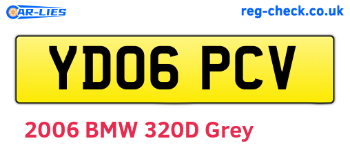 YD06PCV are the vehicle registration plates.