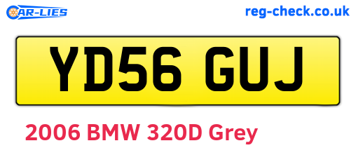 YD56GUJ are the vehicle registration plates.