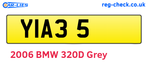 YIA35 are the vehicle registration plates.