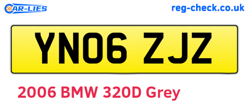 YN06ZJZ are the vehicle registration plates.
