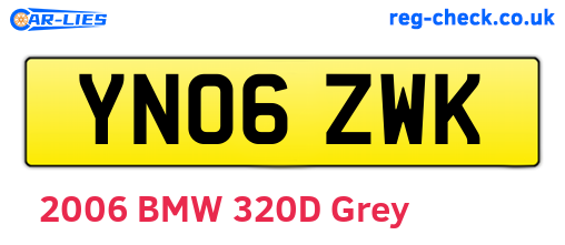 YN06ZWK are the vehicle registration plates.