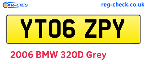 YT06ZPY are the vehicle registration plates.