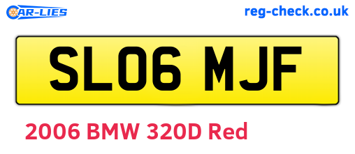 SL06MJF are the vehicle registration plates.