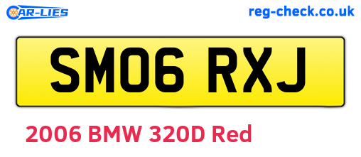 SM06RXJ are the vehicle registration plates.