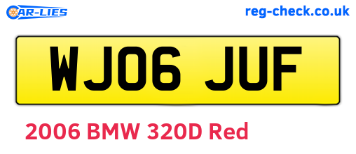 WJ06JUF are the vehicle registration plates.