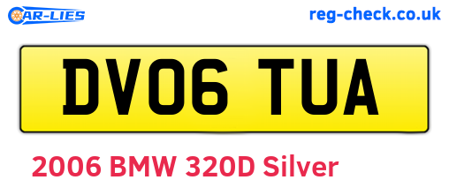 DV06TUA are the vehicle registration plates.