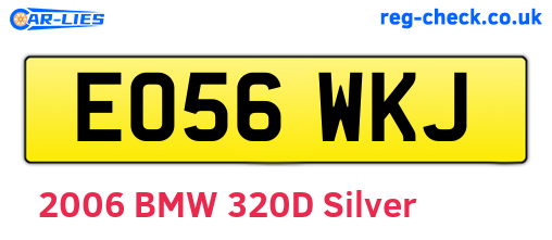 EO56WKJ are the vehicle registration plates.