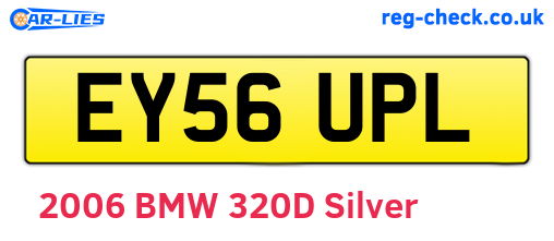 EY56UPL are the vehicle registration plates.