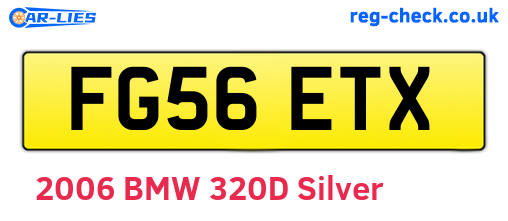 FG56ETX are the vehicle registration plates.