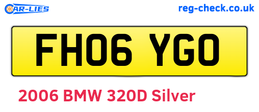 FH06YGO are the vehicle registration plates.