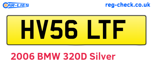 HV56LTF are the vehicle registration plates.