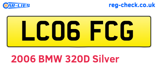 LC06FCG are the vehicle registration plates.
