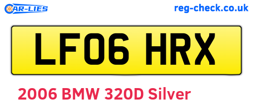 LF06HRX are the vehicle registration plates.