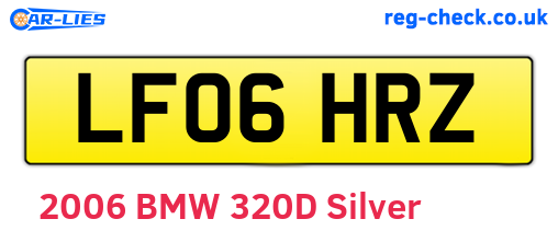 LF06HRZ are the vehicle registration plates.