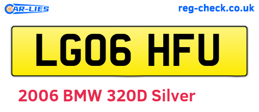 LG06HFU are the vehicle registration plates.