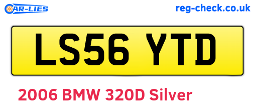 LS56YTD are the vehicle registration plates.