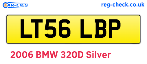 LT56LBP are the vehicle registration plates.
