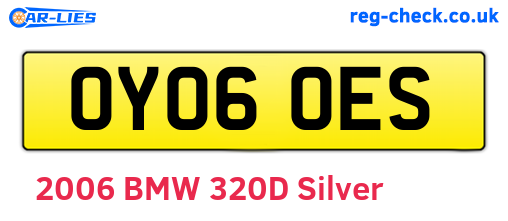OY06OES are the vehicle registration plates.