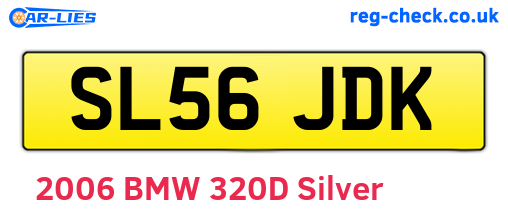SL56JDK are the vehicle registration plates.